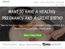 Tablet Screenshot of naturalbirthandbabycare.com